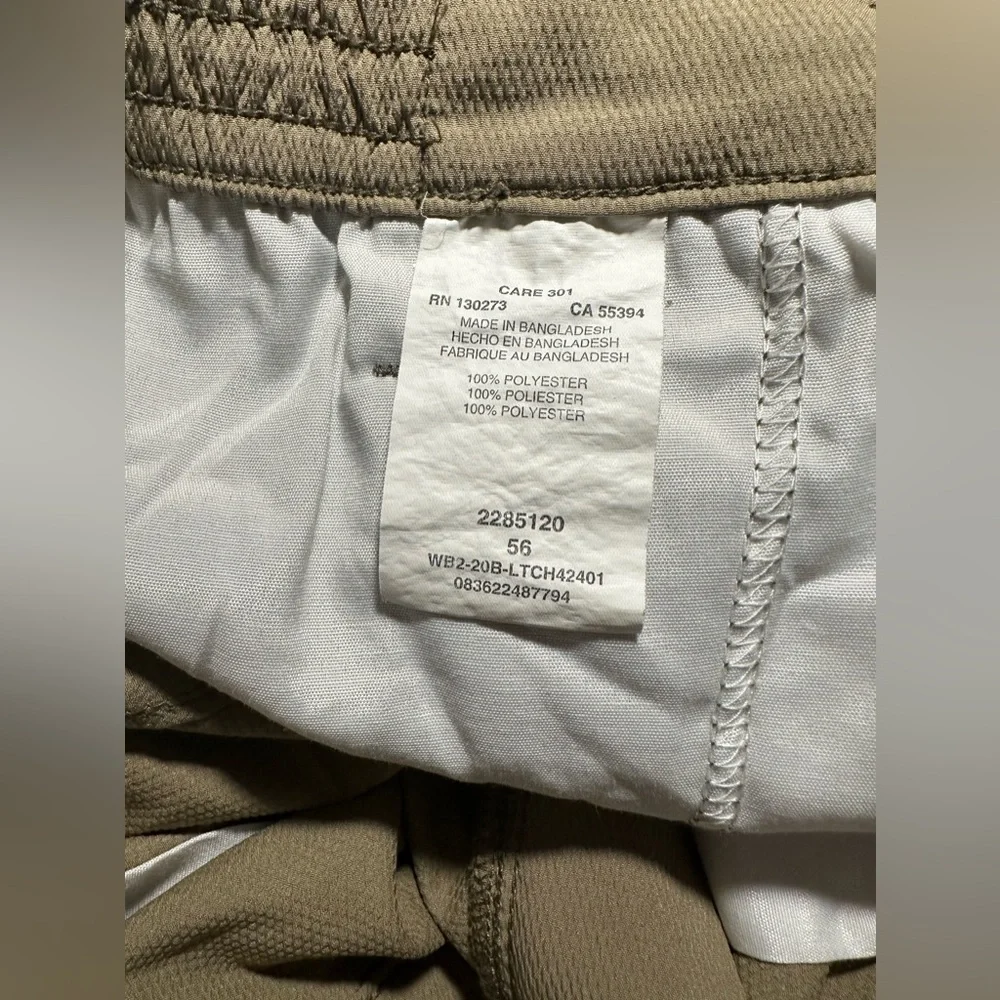 Lee Shorts Tan Beige Cargo Lightweight Packable Pockets Hiking Big & Tall Men 56